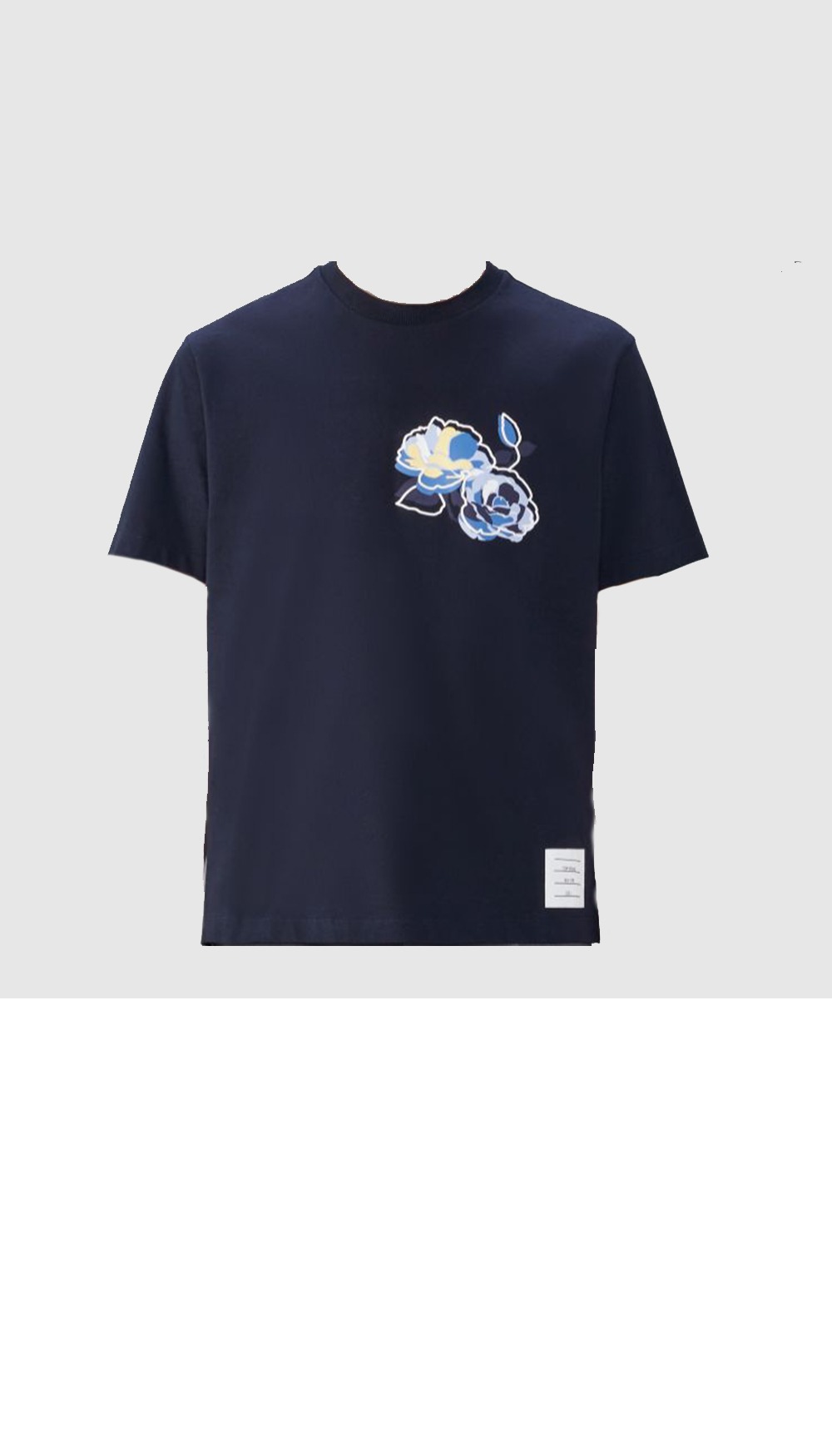 톰브라운 로고 프린트 반팔