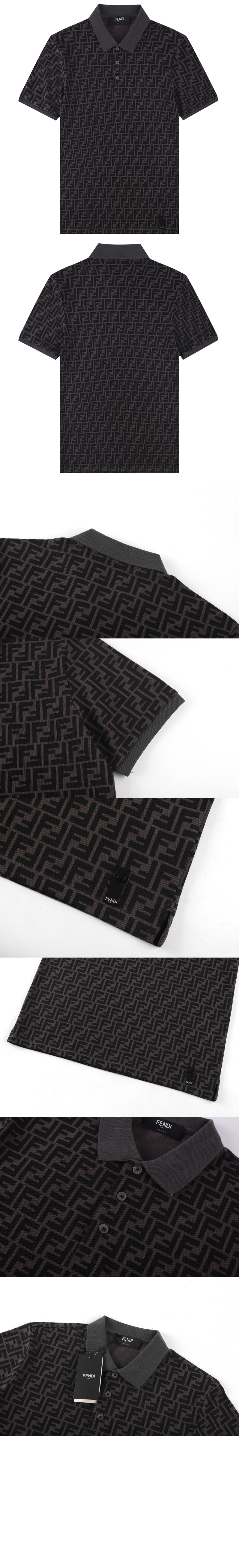 펜디 로고 프린트 반팔