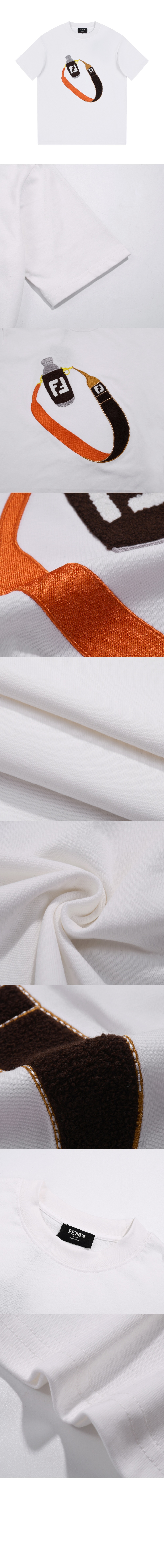 펜디 로고 프린트 반팔