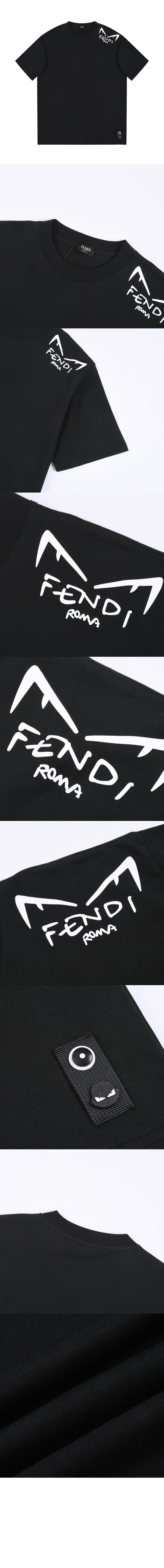 펜디 로고 프린트 반팔