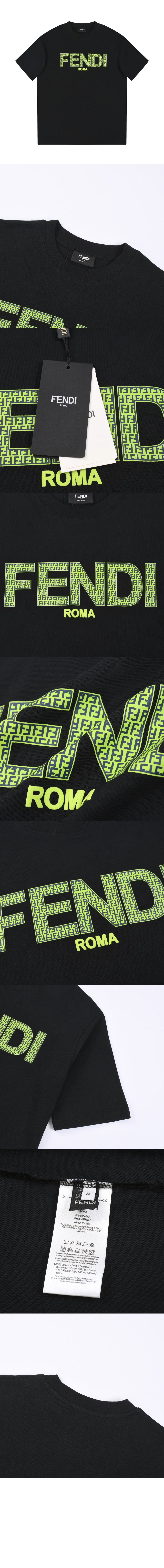 펜디 플라워 코튼 톱