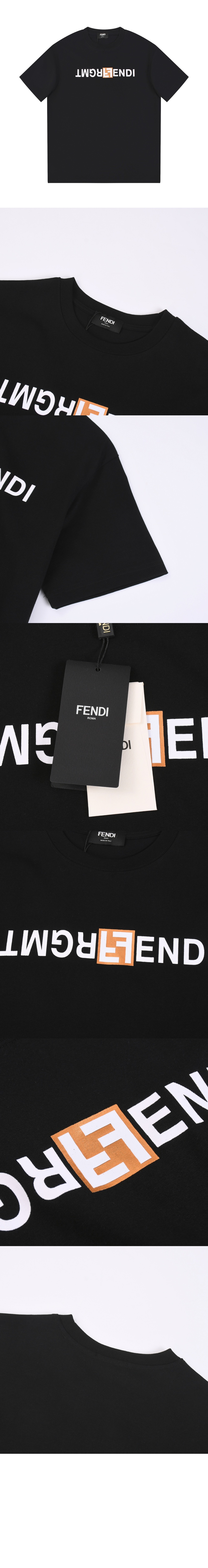 펜디 로고 프린트 반팔