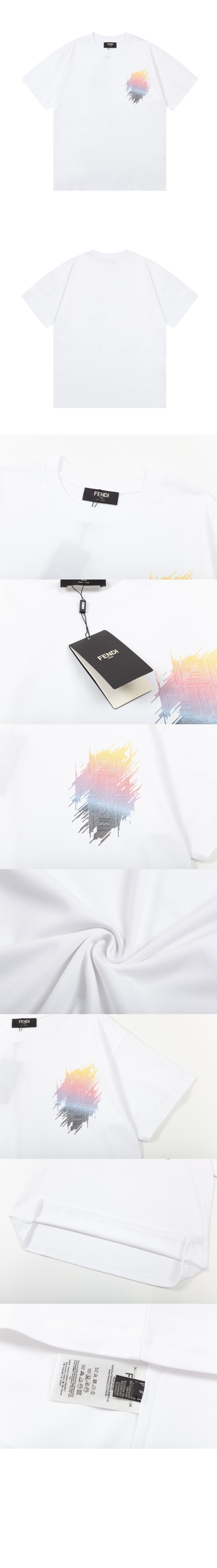 펜디 고 폴로 셔츠 플라워 코튼 톱