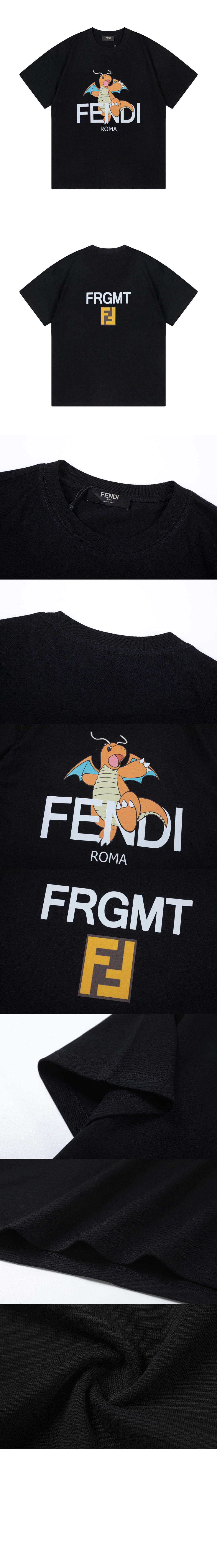 펜디 플라워 코튼 톱