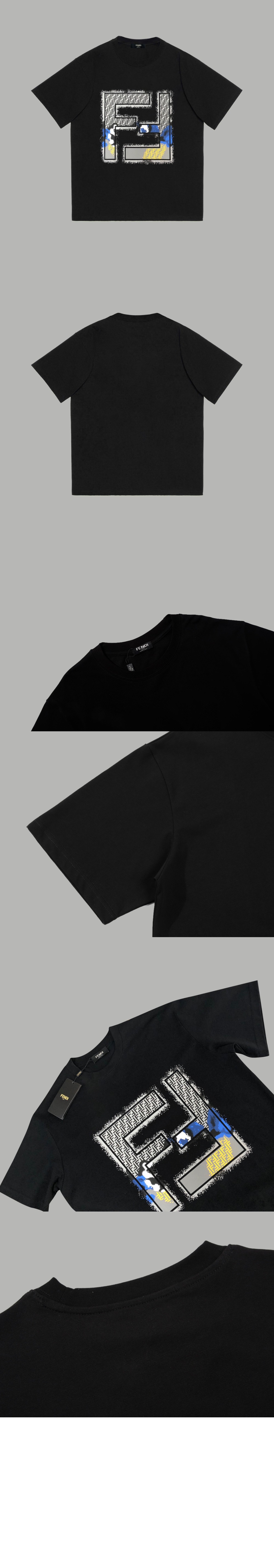 펜디 로고 프린트 반팔