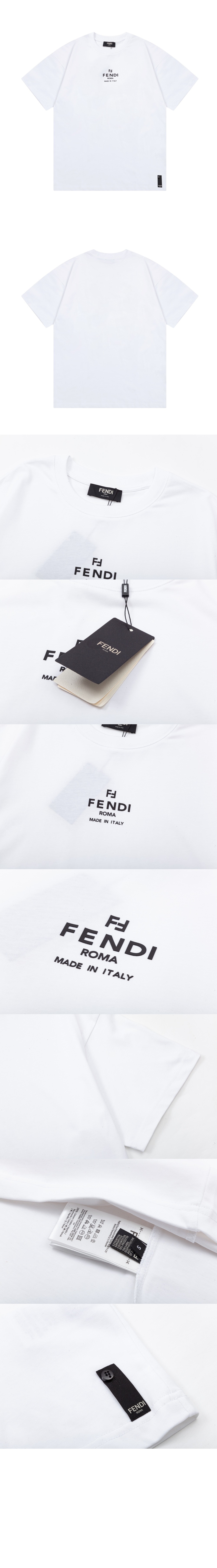 펜디 로고 프린트 반팔