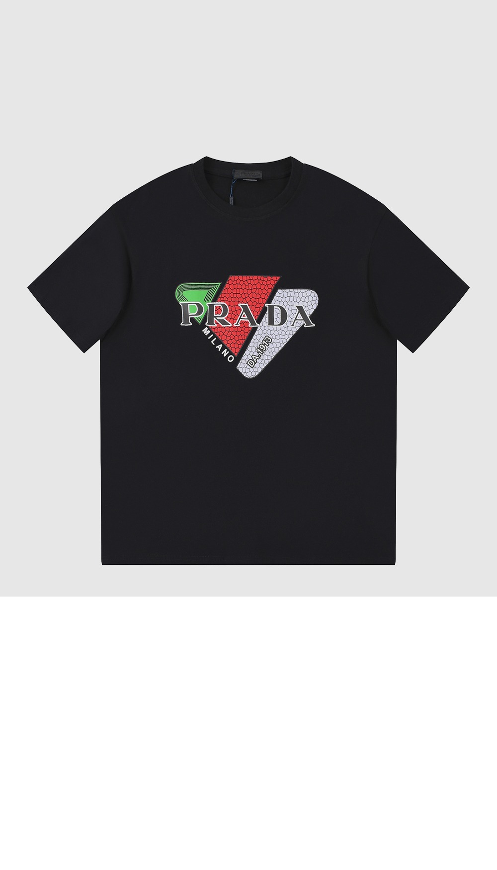 프라다 플라워 코튼 톱