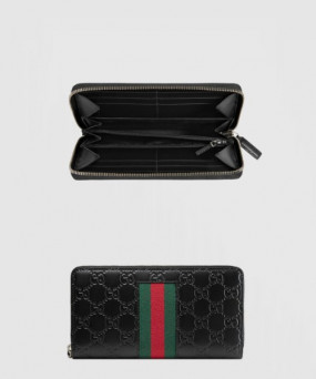 구찌 장지갑 시그니처 웹 408831