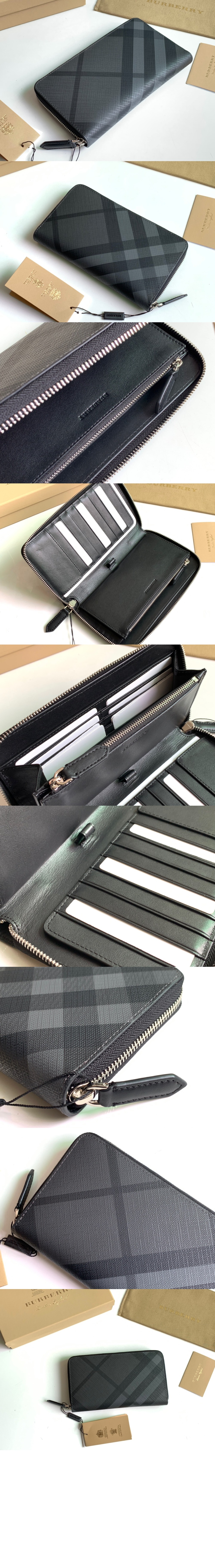 버버리 체크 빅 지퍼백 40564191