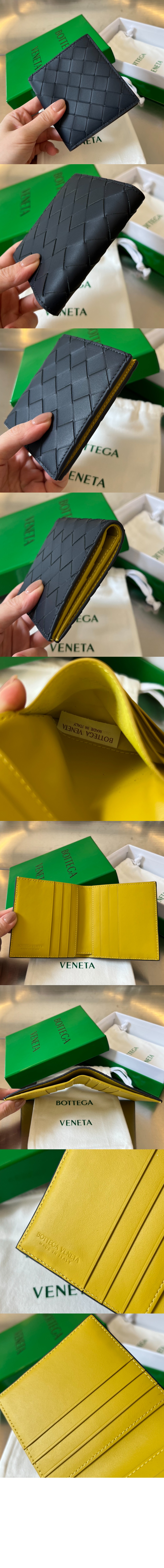 보테가베네타 인트레치아토 슬림 폴더형 지갑 749400