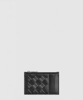 보테가베네타 인트레치아토 지퍼 카드 케이스 755985