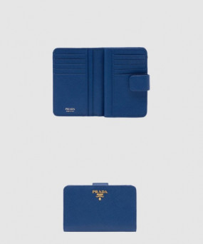 프라다 레터링 사피아노 중지갑 1M1225