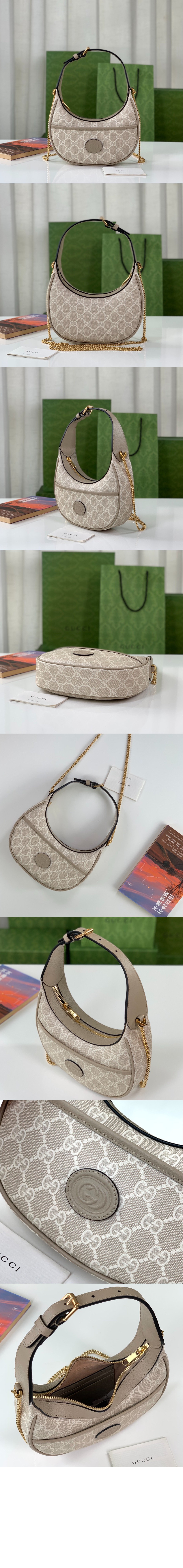 구찌 GG 하프문 쉐입 미니백 726843