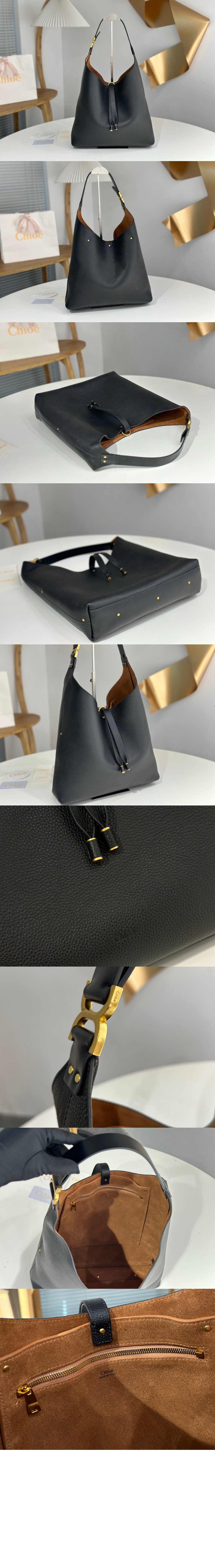 끌로에 그레인드 카프스킨 호보백 SS630