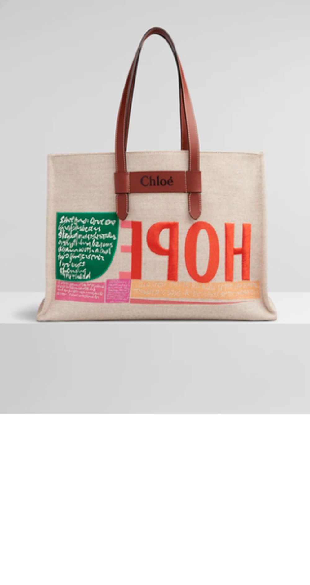 끌로에 우디 토트백 라지 WS382