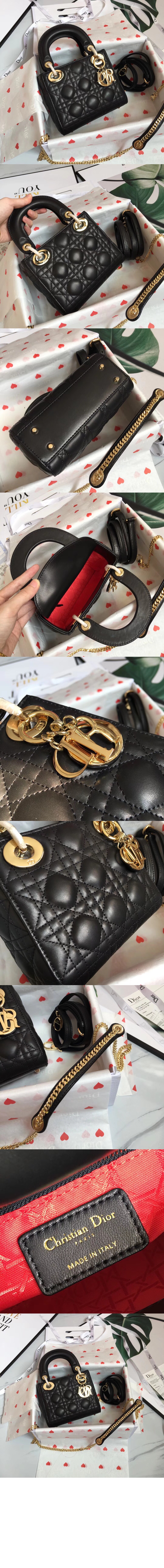 디올 레이디백 새틴 미니 M0500