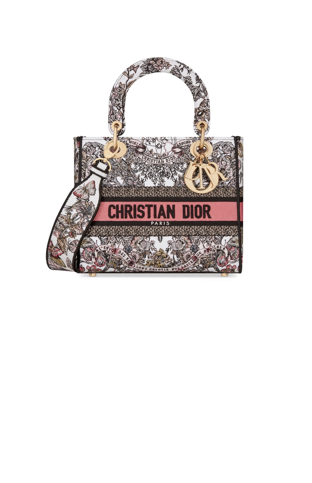 디올 레이디백 디라이트 미듐 M0565