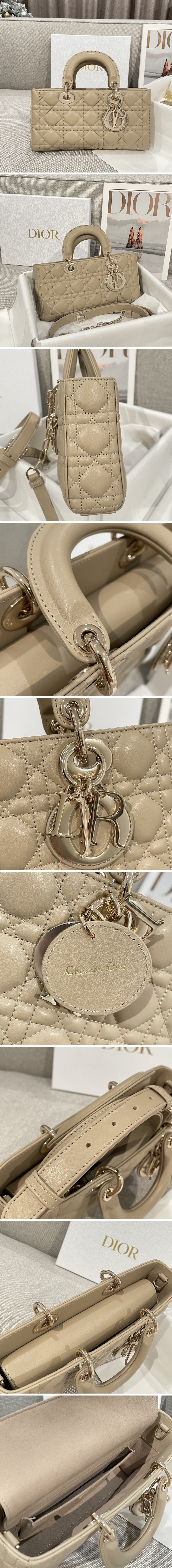 디올 레이디 디조이 미디움 백