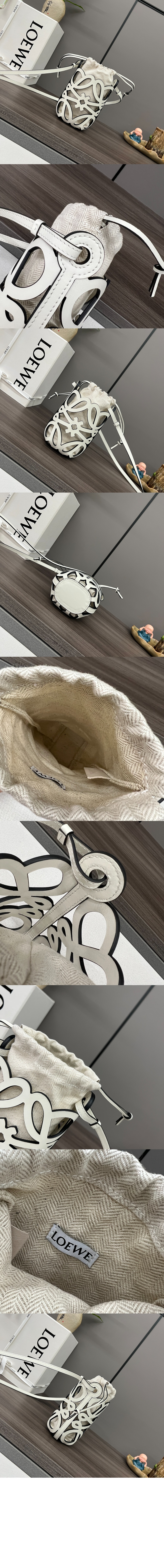 로에베 애너그램 컷아웃 포켓 - 클래식 카프스킨 & 캔버스