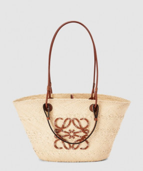 로에베 애너그램 바스켓 백 - 이라카 팜 & 카프스킨
