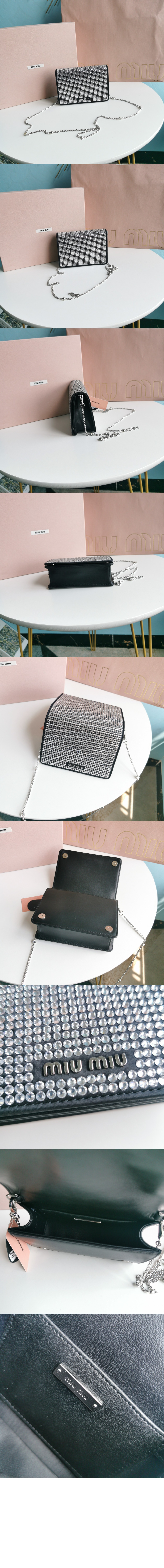 미우미우 크리스탈 나파 미니백 5BP064