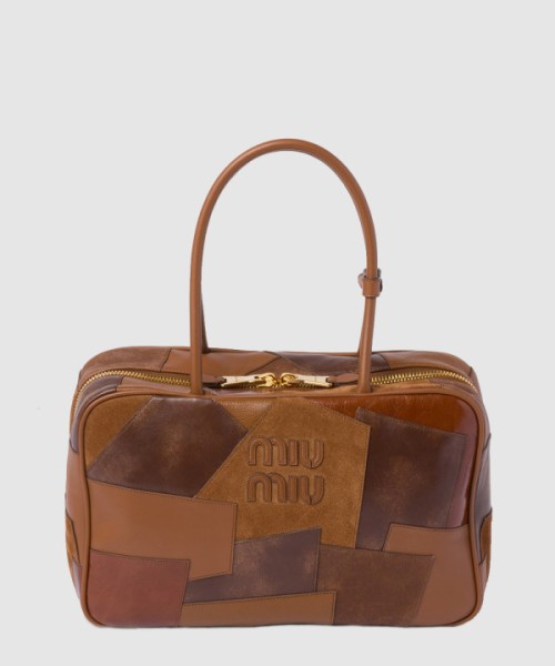 미우미우 레더 탑핸들백 5BB117