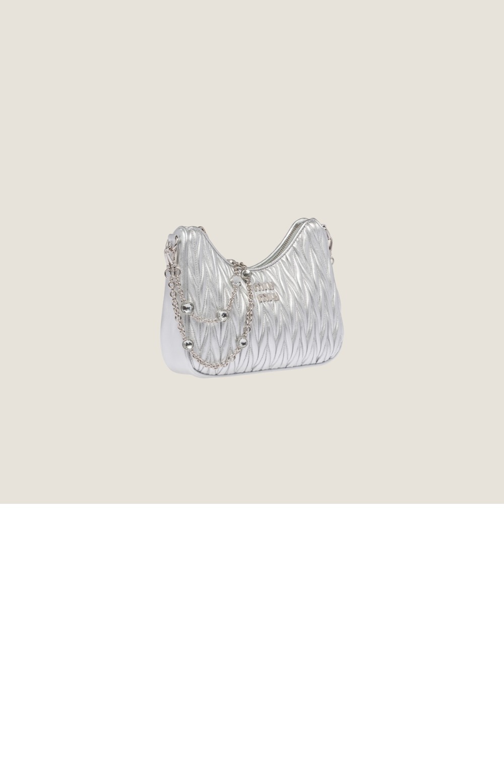 미우미우 마테라쎄 나파 가죽 숄더백 5BH211