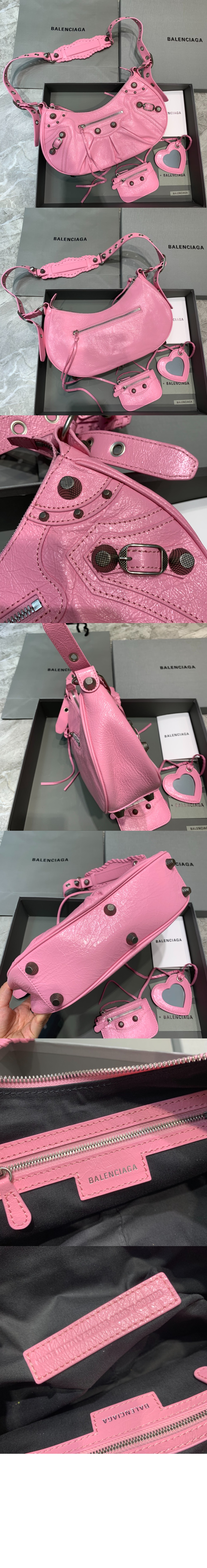 발렌시아가 스몰 숄더백 화이트 671307