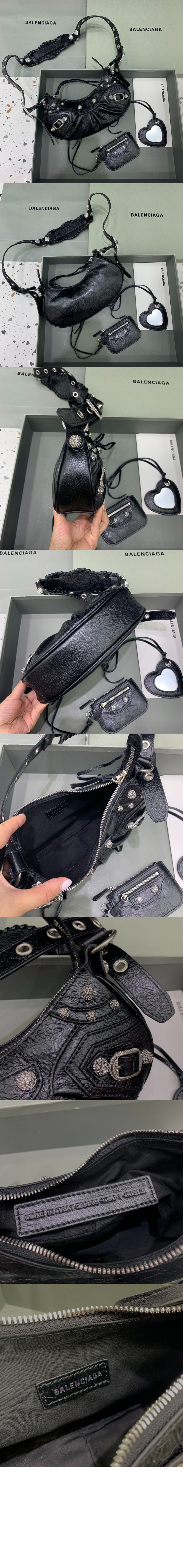 발렌시아가 버클 숄더백 671309