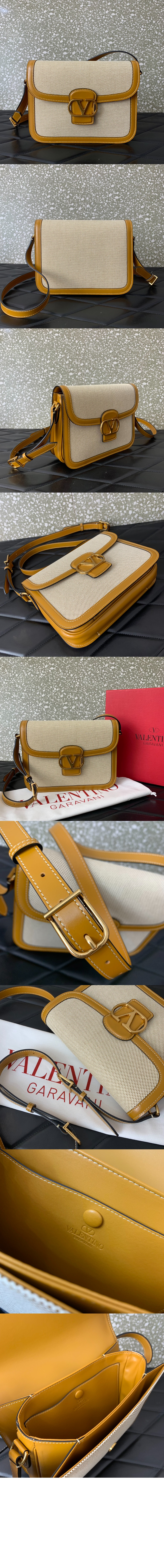 발렌티노 가라바니 9TO5 캔버스 숄더백