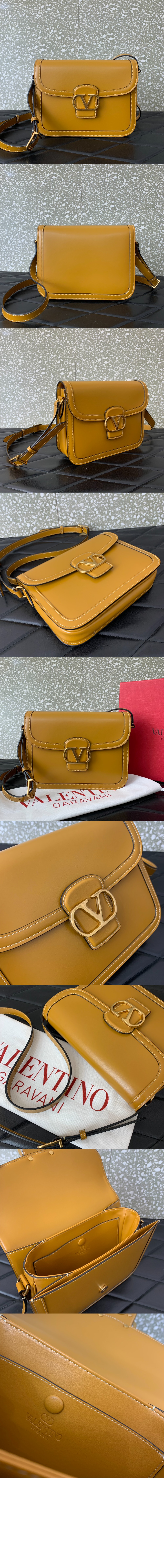 발렌티노 가라바니 9TO5 스무드 송아지 가죽 숄더백