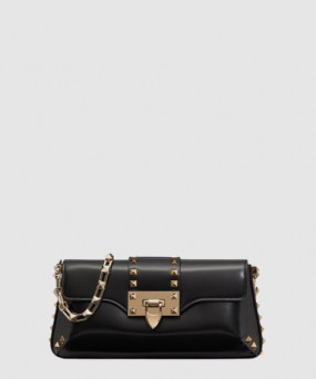 발렌티노 락스터드 가죽 핸드백