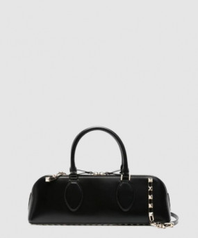 발렌티노 락스터드 이스트 웨스트 가죽 토트백