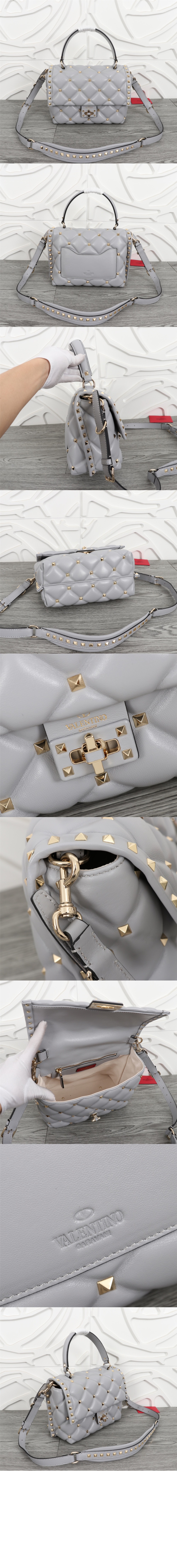 발렌티노 캔디스터드 탑핸들백