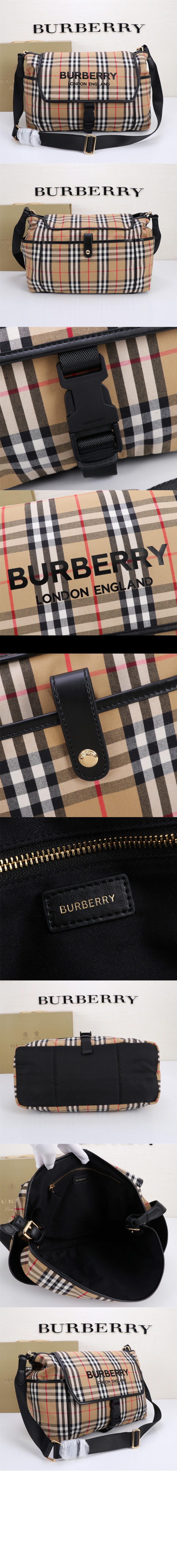 버버리 빈티지 체크 숄더백 80250391