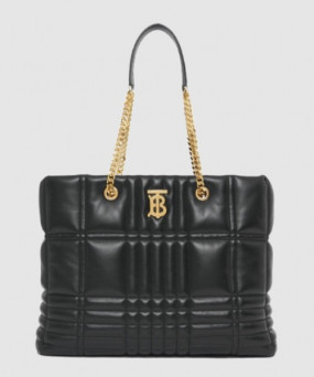 버버리 미디움 퀼팅 램스킨 롤라 쇼퍼 숄더백