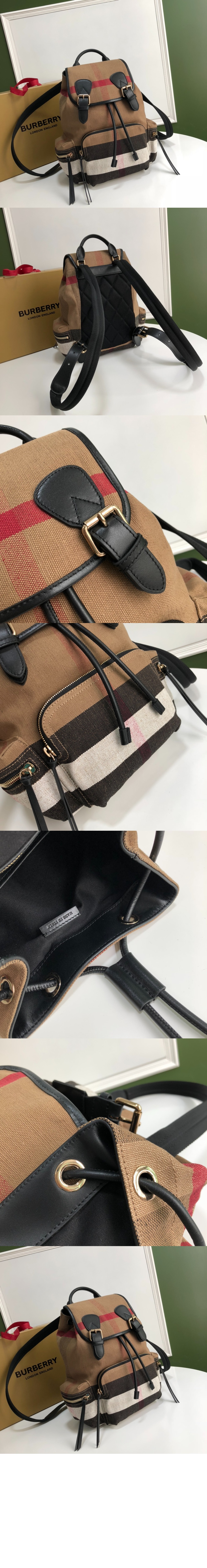 버버리 캔버스 체크 백팩 40302011