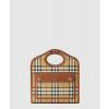 버버리 체크 레더 미니 포켓백 80661661