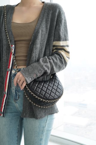 샤넬 체인트리밍 호보백 스몰 블랙