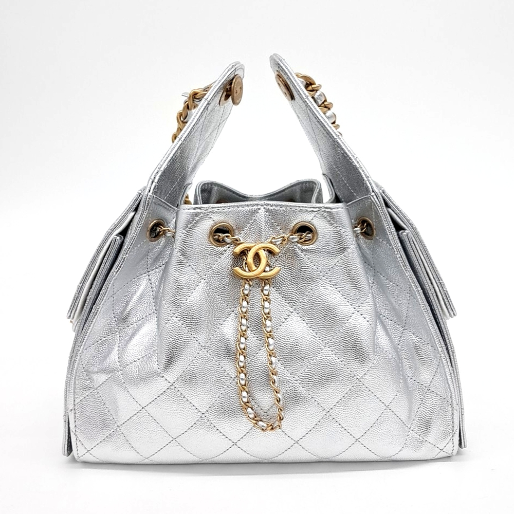 샤넬 25백 스몰 실버 금장