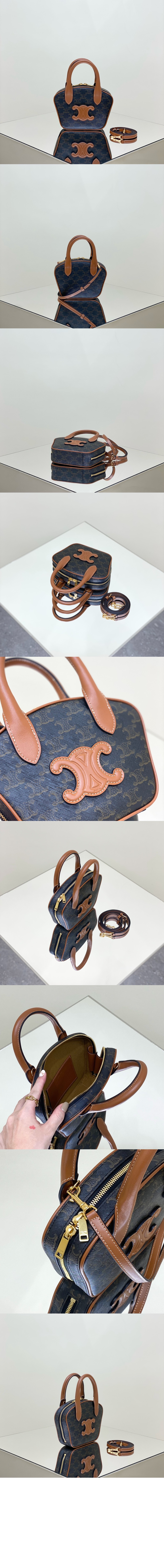 셀린느 트리오페 미니 볼링백 110462