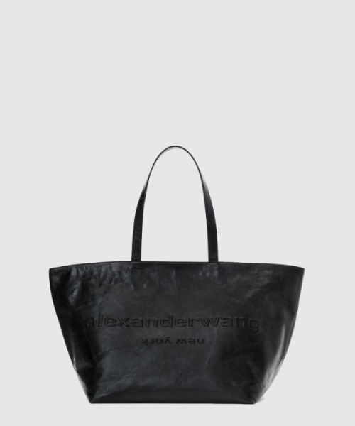 알렉산더왕 펀치 엠보스드 로고 가죽 토트백 20224T