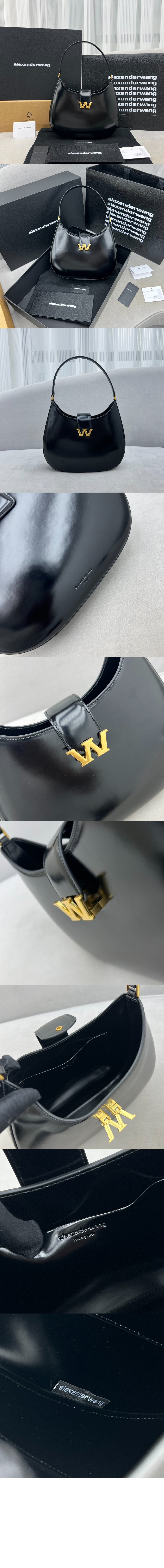 알렉산더왕 W 레거시 레더 호보백 라지 2R32L0