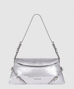 지방시 스몰 프티 부아유 라미네이트 가죽백