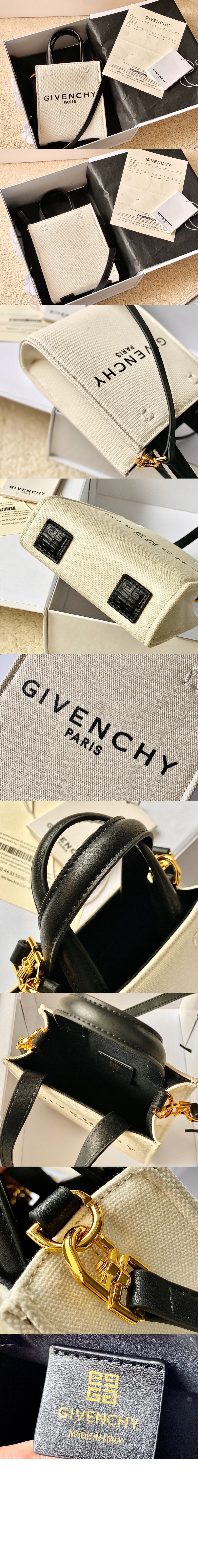 지방시 로고 미니 토트백