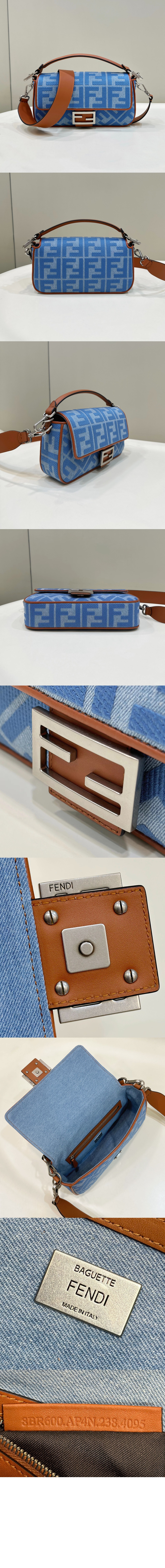 펜디 바게트백 미듐 8BR600