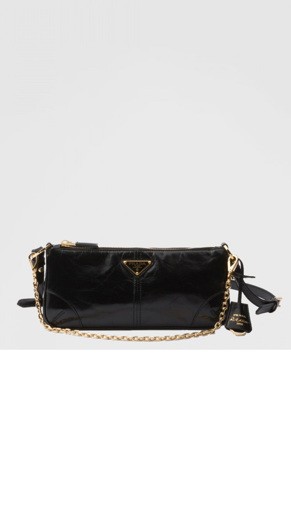 프라다 리에디션 2002 미디엄 가죽 숄더백 1BC221