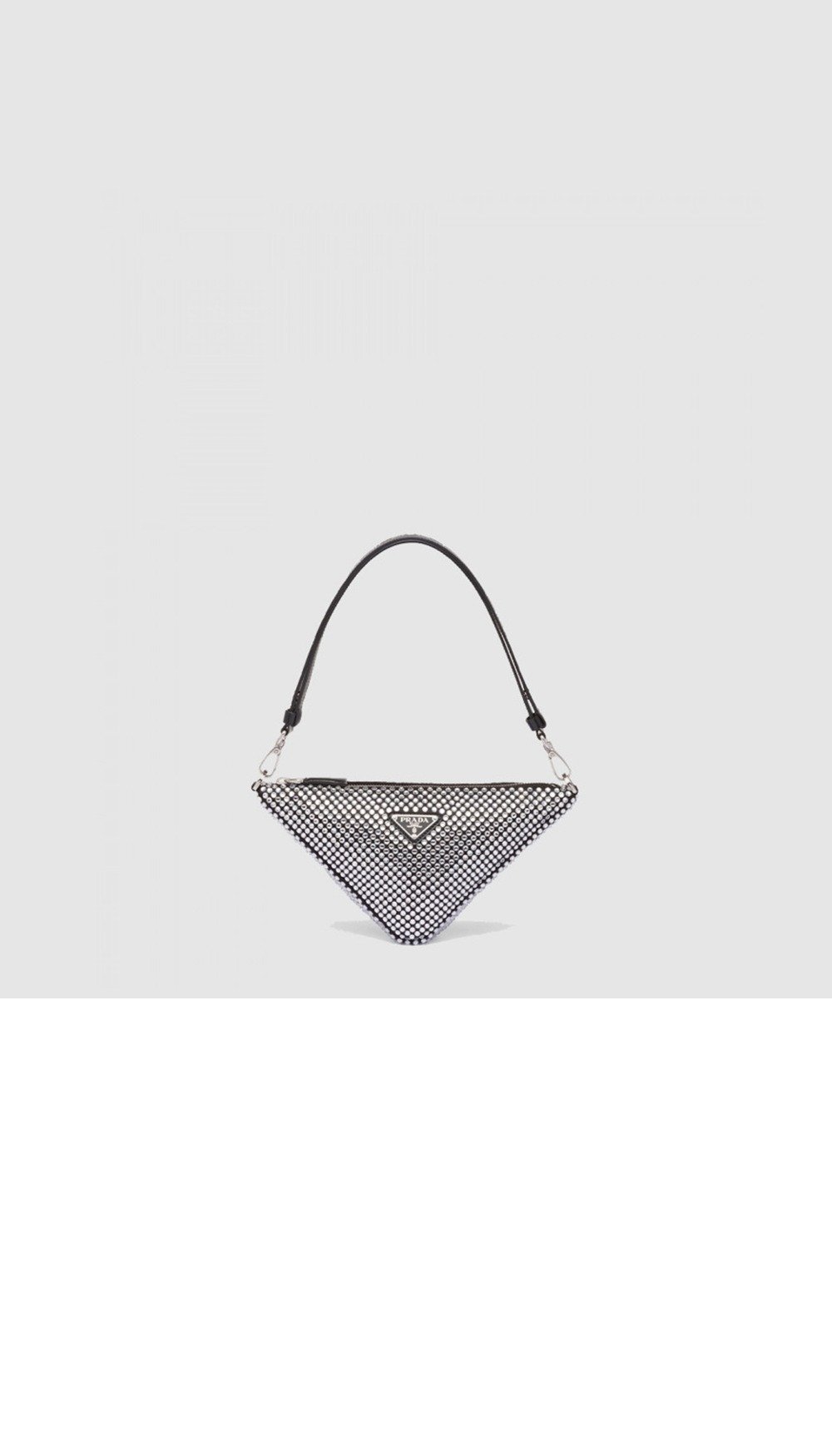 프라다 크리스탈 트라이앵글백 1BC190