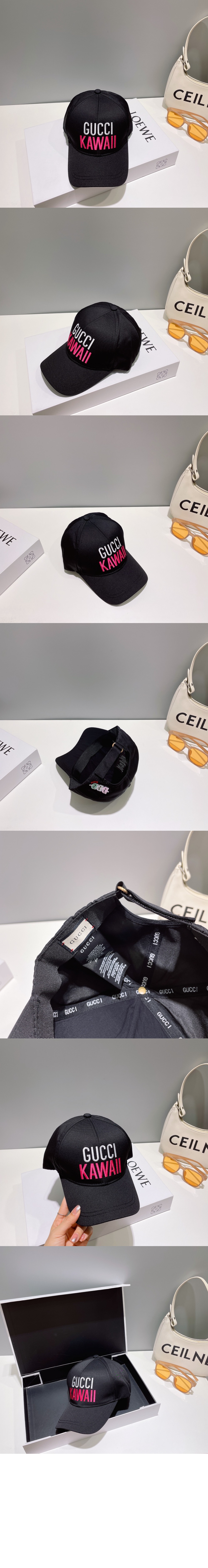 구찌 자수 베이스볼 캡 345621