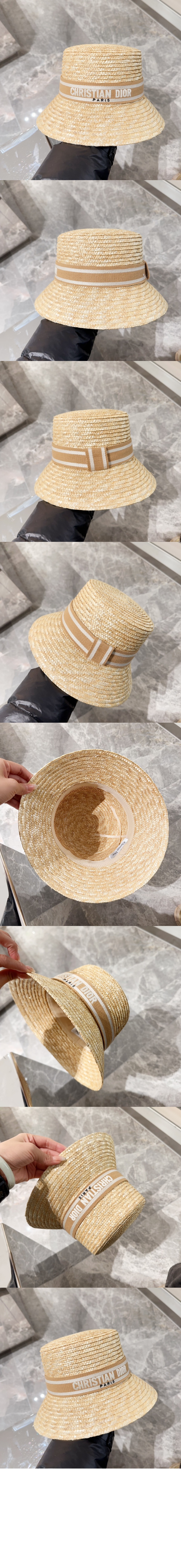 디올 좁은 챙 모자 35DBP